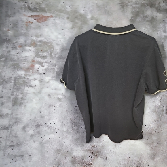 US Polo Association Blk Polo Shirt, w/ Polo player/ horse embellishments, sz XL - Picture 2 of 5